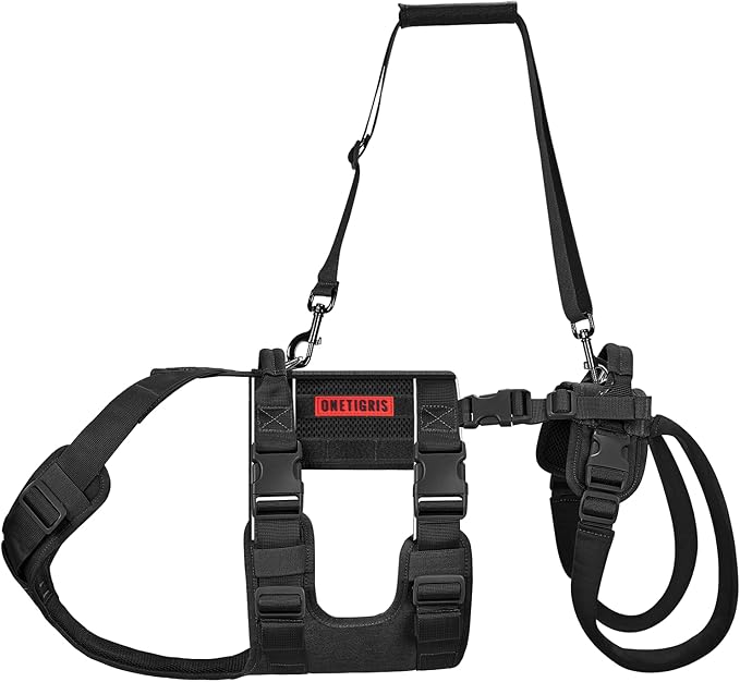OneTigris Breathable Dog Lift Harness for Large Medium Sized Dogs, Dog Sing for Large Dogs Hind Leg, Dog Hip Support Brace Front Leg Support Vrace