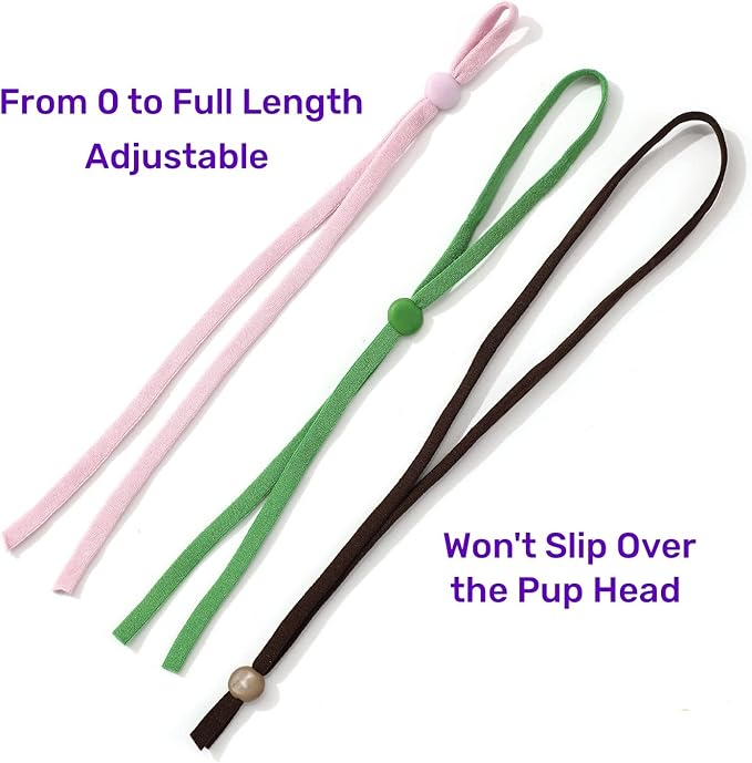 Stretchy Puppy Collars for Litter, 150Pcs Assorted Adjustable Identification Loops for Newborn Puppies and Kittens, Bulk Multi Colored Straps for Whelping, 6 Inches - 15 Colors