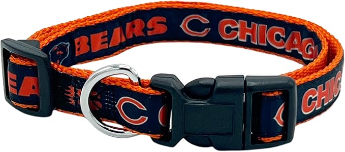 Pets First NFL Chicago Bears Pet Collar, Medium, CHI-3036-MD