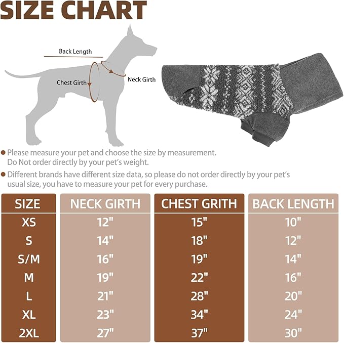PUPTECK Dog Hoodie Puppy Sweatshirt Warm Dog Sweater Winter Clothes Cold Weather Coats for Small Medium Large Dogs, Snow, M