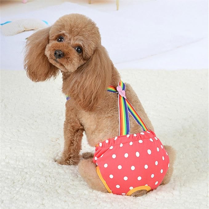 Dog Diaper Shorts Sanitary Pantie Female Dogs Adjustable Suspender Diaper Panties Period Briefs Dog Physiological Shorts