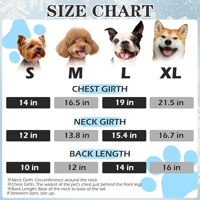 EXPAWLORER Dog Winter Coat Jacket, Thick Warm Waterproof Reflective Puppy Snowsuit with Harness Buit in, Pet Fleece Vest Soft Turtleneck with Zipper Cold Weather for Small Medium Dogs - Green, L
