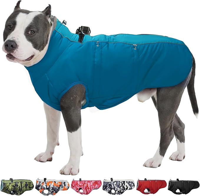 Winter Jacket - XS Warm Zip Up Snowsuit Harness Vest, Reflective Water-Resistant Coat for Small Dogs, Chihuahua, Teacup Puppy, Green