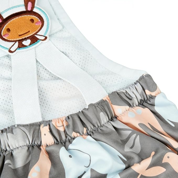 Dog Diaper,Washable Female Panties with Suspender - Reusable Doggie Diaper - for Home Apartment Indoor Outdoor Travel Car Crate Kennel Yard Park Beach Camping