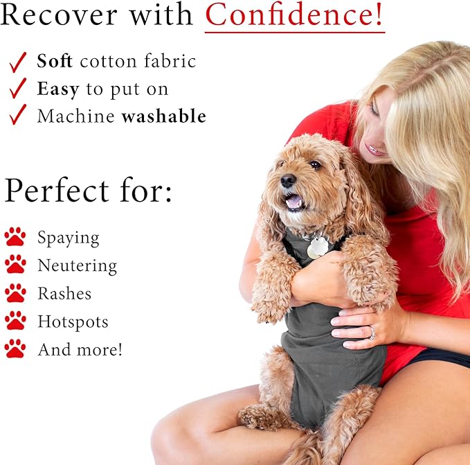BellyGuard Dog Surgery Recovery Suit, Dog Onesie for Post-Op Care, Recovery Apparel for Female and Male, Surgical Body Cover for Canine Healing Support