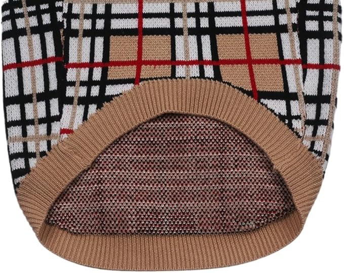 Luxury Dog Sweater – Soft Knit Designer Pet Outfit for Small Dogs & Puppies, XS–L, Stylish Warm Clothing for Yorkies, Chihuahuas, Dachshunds, Maltese, French Bulldog
