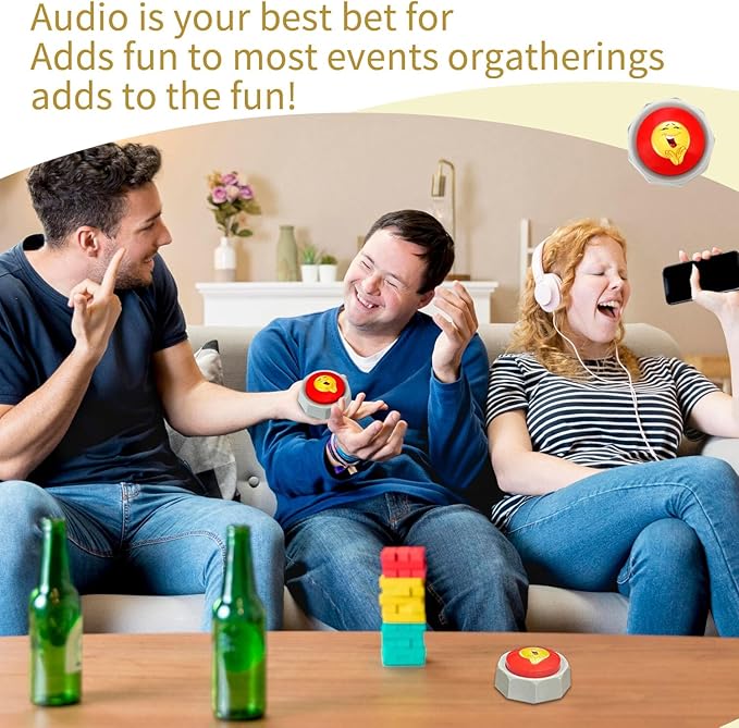 RIBOSY Applause Button - Button Applauds When Pressed - Add Extra Fun To Your Life
