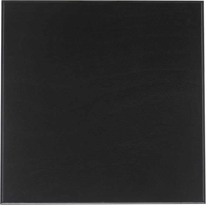 SAFAVIEH Home Collection Bean Mid-Century Matte Black Square Covered Cave Small Pet Cat Bed (Fully Assembled)