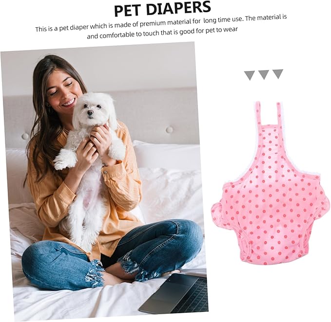1pc Dog Diaper Pants for Female Dogs Comfortable Underpant for Menstruation Breathable and Absorbent Pet Supply Prevents Pregnancy During Estrus