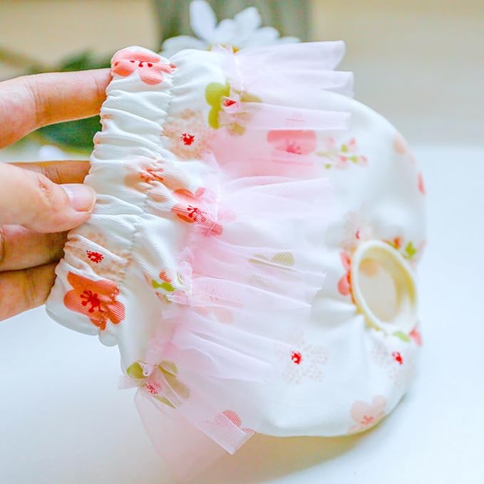 Dog Reusable Diapers Female Comfortable Reusable Dog Diapers for Girl Dog Diapers for Heat Dog Period Panties Girl Dog Diapers Washable Puppy Diapers Breathable Pet Physiological Pants Pink Flower XS