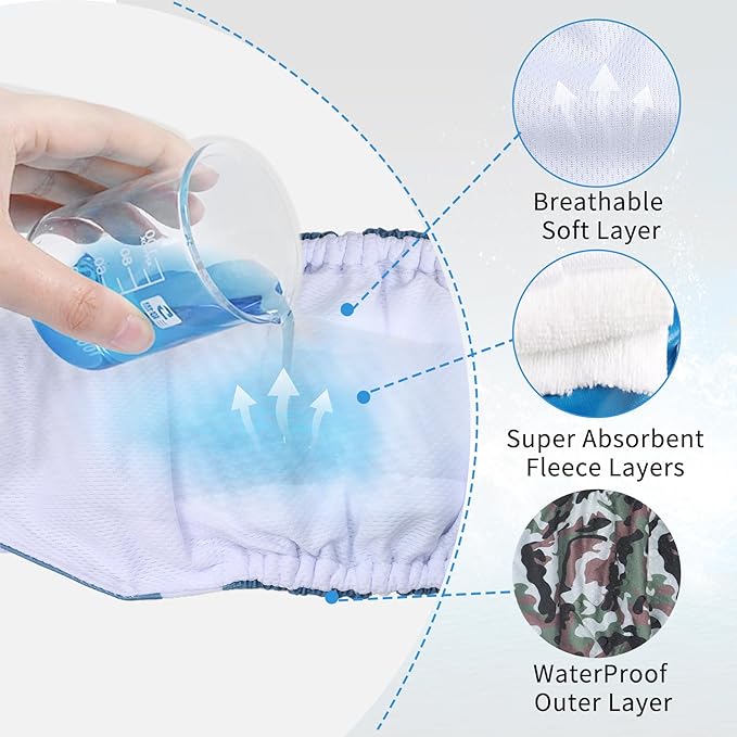 Reusable Dog Belly Bands for Male Dogs Diapers,5 Pack Premium Washable Dog Diapers Male Puppy Nappies Wrap,S