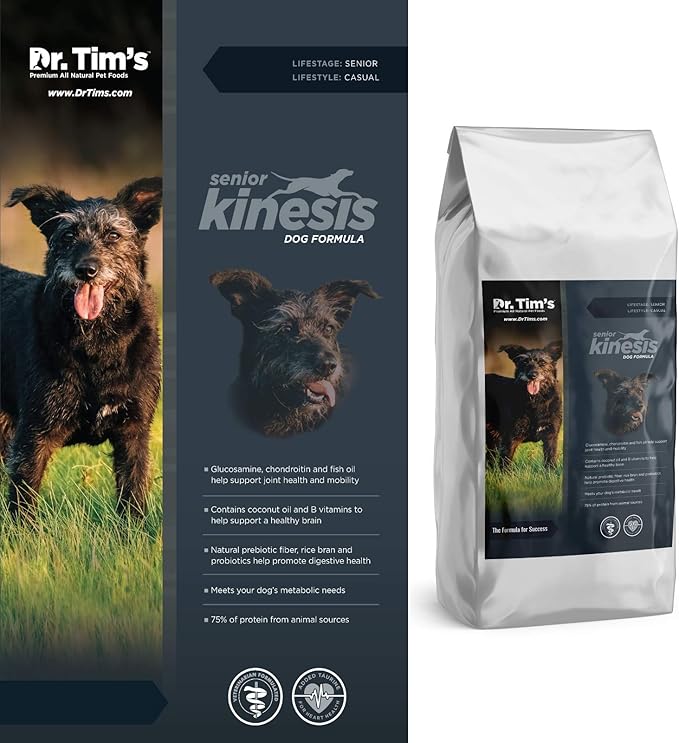Dr. Tim's Senior Kinesis Premium Dog Food with Chicken 7+ for Senior Dogs 40 lb. Bag