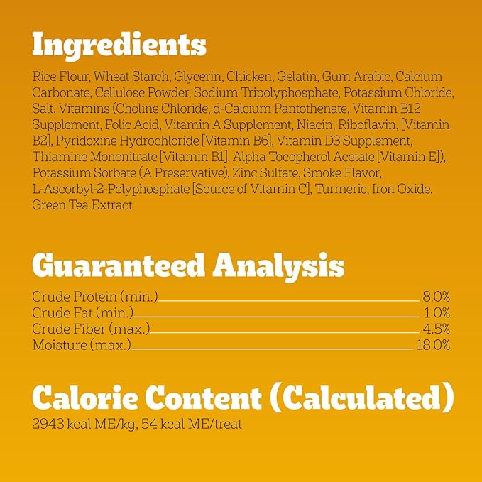Pedigree Dentastix Small & Medium Breed Dog Treats, Original with Real Chicken, Dog Dental Treats, (4) 25ct Bags (100 Treats Total)