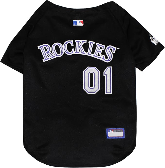 Official MLB Colorado Rockies Pet Jersey for Dogs & Cats, Size X-Large - Stylish Baseball Jersey for Your Furry Fan- Show Off Team Spirit with The Perfect Fan Apparel Gear for Pet, Dog & Cat