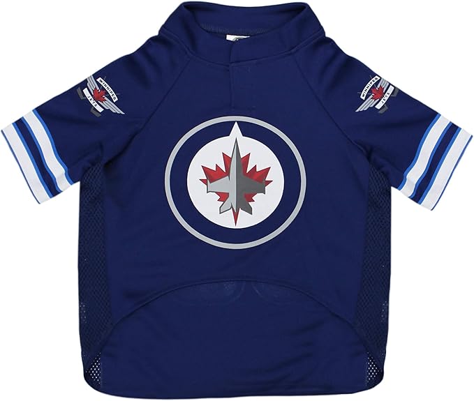 Pets First NHL Winnipeg Jets Jersey for Dogs & Cats, X-Small. - Let Your Pet Be A Real NHL Fan!