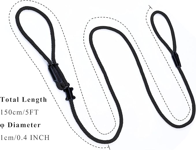 Multifunctional Figure 8 Padded Head Halter Walking Training Leather Stopper Slip Lead Dog Rope Leash Muzzle (Black M)