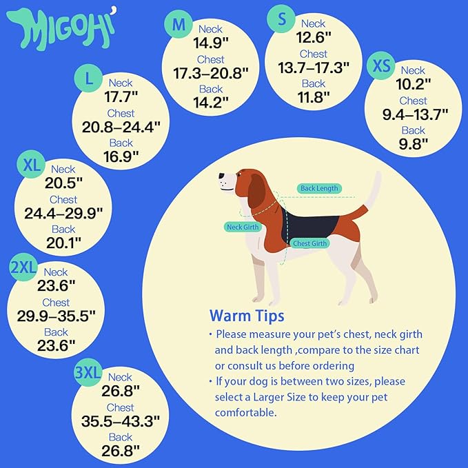 MIGOHI Snowproof Dog Coat - Thick Fleece Dog Jacket with Adjustable Collar, Keep Warm Winter Coat for Medium Dogs Cold Weather Walking Playing,Australian Shepherd,XL,Rosepink