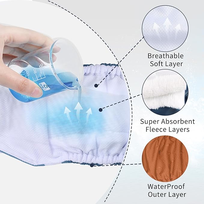 Reusable Dog Belly Bands for Male Dogs Diapers,5 Pack Premium Washable Dog Diapers Male Doggie Nappies Wrap,XL