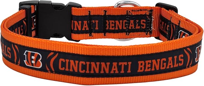 Pets First NFL Cincinnati Bengals Licensed PET COLLAR, Extra Large - Heavy-Duty, Strong, and Durable Dog Collar. Available in 31 Football Teams and 4 Sizes