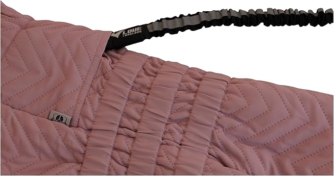 Lotus Warm Dog Coat, Double Layers, Windproof, Waterproof, Reflective, Pink, Small to Large Sizes
