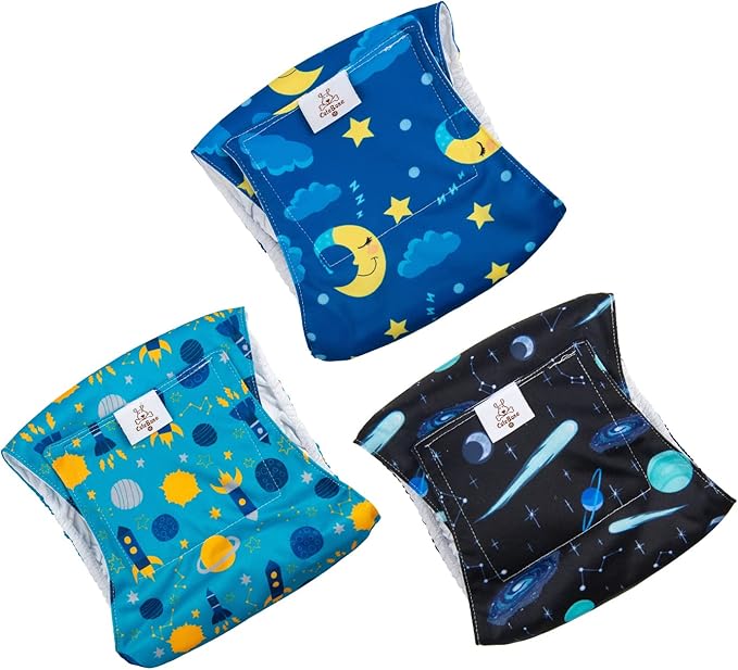 CuteBone Male Dog Diaper Large Reusable for Poop and Pee DM11L