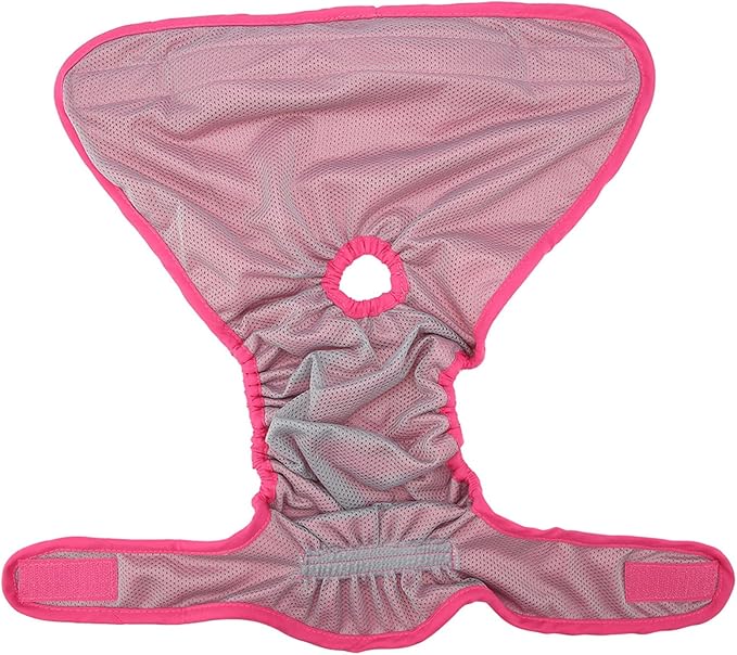 Dog Sanitary Pant,Breathable Cotton Washable Female Dog Diaper Dog Suspender Nappy Menstrual Underwear Pants for Girl Female Dog Menstruation and Avoid Harassment (M)
