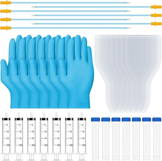 7 Set Large Capacity AI Artificial Insemination Kit for Dogs, AI Kits for Breeding Dogs, Dogs Breeding Supplies, Canine Breeding Kit, Artificial Insemination Kit for Pets (Medium-11.81inch)