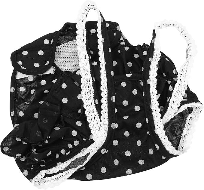 Pet Dog Diaper Physiological Pants with Suspenders, Dark Color M Size, Breathable Female Dog Menstruation Underwear for Heat Cycle, Puppy Sanitary Pet Accessories