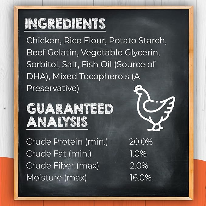 Canine Naturals IrresistiBONES Long Lasting Puppy Chicken and Rice Chew - Made with USA Chicken - All Natural - Added DHA for Healthy Growth - 3 Pack