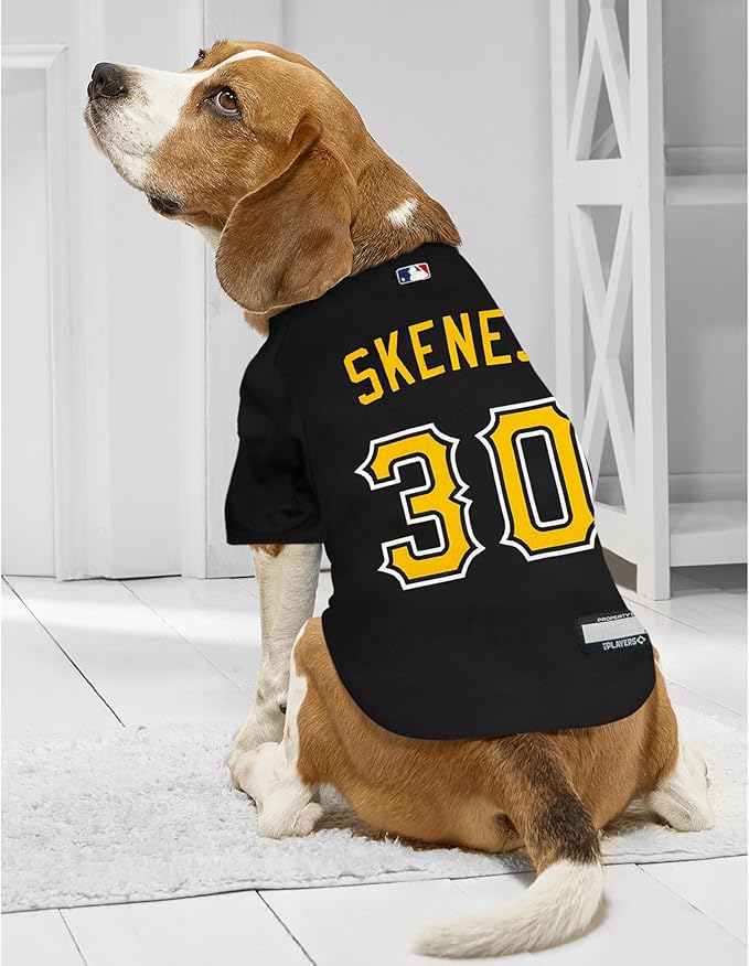 Pets First MLBPA Paul Skenes Player Jersey #30 Pet Jersey - MLB Pittsburgh Pirates Mesh Players, Size Large