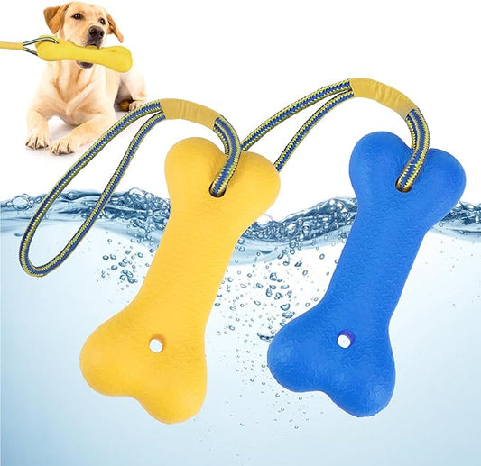 SCENEREAL Dog Water Toys for Medium & Large Dogs - Interactive Floating Pool Toys, 2 Pack Fetch Chew Toys, Retrieving Dummy for Outdoor Training, Fun Swim & Play