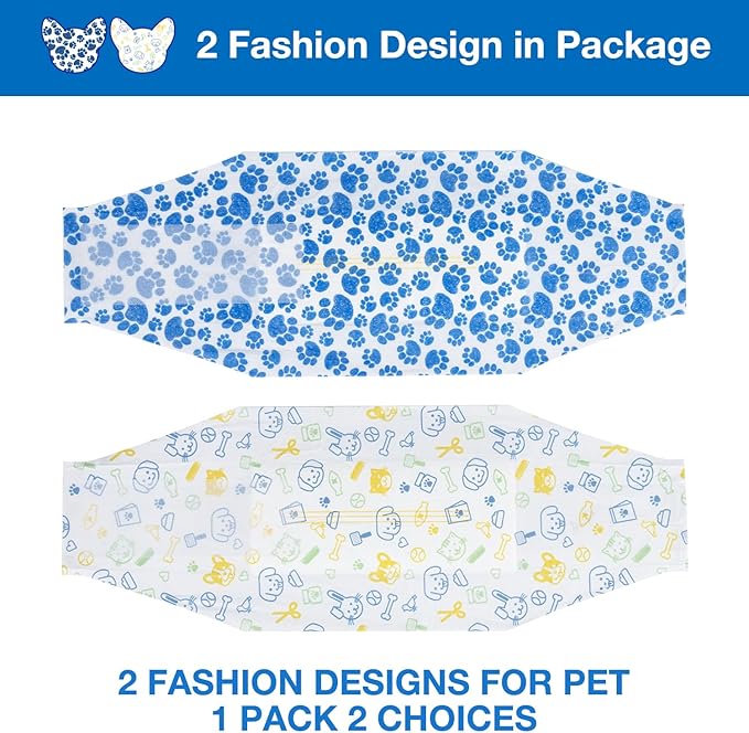 Dono Dog Diapers Male Disposable Male Dog Wraps 40ct Doggie Diapers Wetness Indicator Leak-Proof Dog Belly Wraps, Rapid-Dry Gel Technology Puppy Diapers for Excitable Urination Incontinence, XSmall