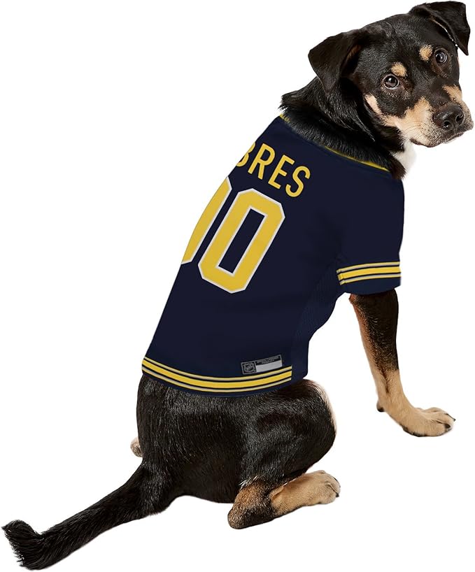 Pets First NHL Buffalo Sabres Jersey for Dogs & Cats, Small. - Let Your Pet Be A Real NHL Fan!