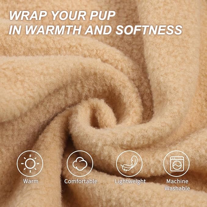 BEAUTYZOO XS Dog Sweaters, Soft Fleece Vest Pullover Dog Jacket with D-Ring Leash Attachment, Warm Winter Dog Clothes Cold Weather Doggy Chihuahua Sweater for Small Dogs Cats Boy or Girl, Blue XSmall