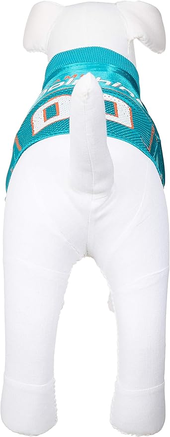 Pets First NFL Miami Dolphins Dog Jersey, Size Small, Football Shirt Costume for Pet, Dog Sports T-Shirt, NFL Team Clothing for Cats, Licensed Pet Apparel Available in 7 Sizes and 32 Teams