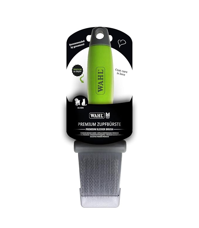 Moser 2999-7085 Flexible Slicker Brush - Double-Sided Green
