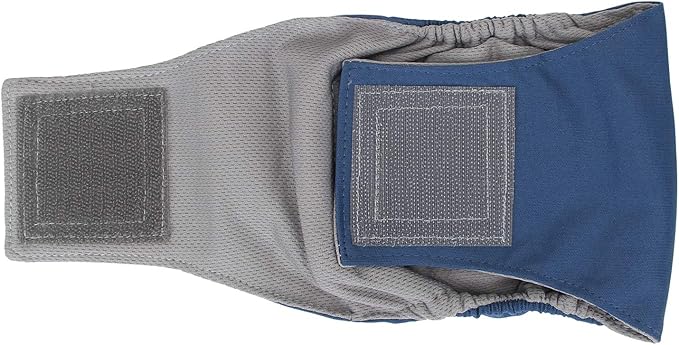 Teamoy 3 Pack Male Dog Diaper Wrap with Gray Lining, Washable Puppy Belly Bands, Super-Absorbent and Comfortable(S,10"-13" Waist)