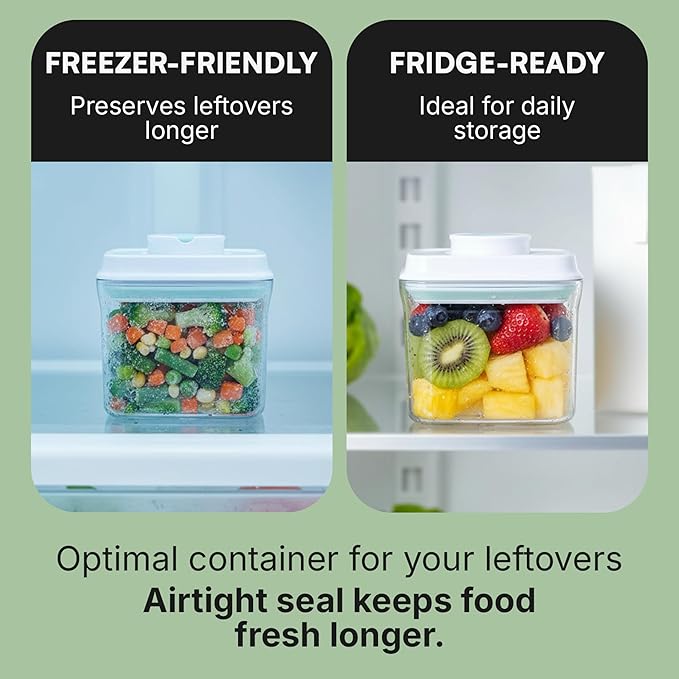 Bop Top Airtight Food Storage Containers with Lid 28 oz | Kitchen Canister Sets | Air Tight Pantry Container | Pop Top Dry Food Storage Containers for Snacks, Sugar, Flour, Baking, Cereal, Pasta