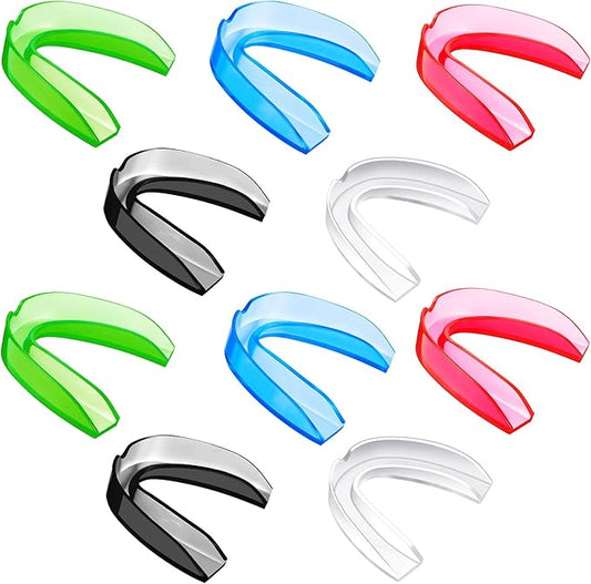 BBTO 20 Pieces Sports Mouth Guard Boxing Mouth Protection Athletic Mouthpiece for Football Basketball Hockey Karate Rugby Match(Chic Colors Set,Adult (11 yrs & Above))