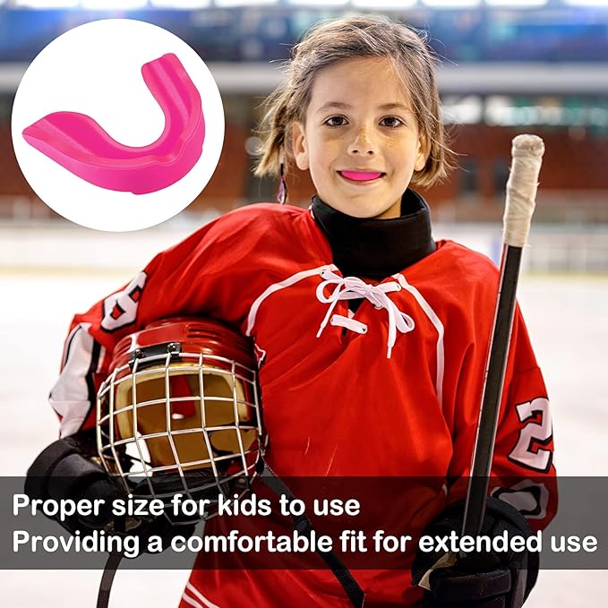 BBTO 6 Pcs Youth Kids Mouth Guard for Sports, Boys Girls Mouth Guard with Case, Mouthguard for Wrestling Boxing Basketball Hockey Football