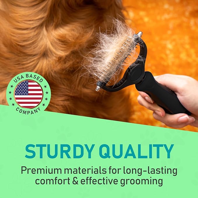 Maxpower Planet Hair Brush & Grooming Gloves for Dogs and Cats - Black