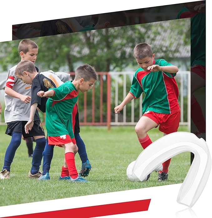 BBTO 20 Pieces Sports Mouth Guard Boxing Mouth Protection Athletic Mouthpiece for Football Basketball Hockey Karate Rugby Match(Transparent,Youth (10 yrs & Below))