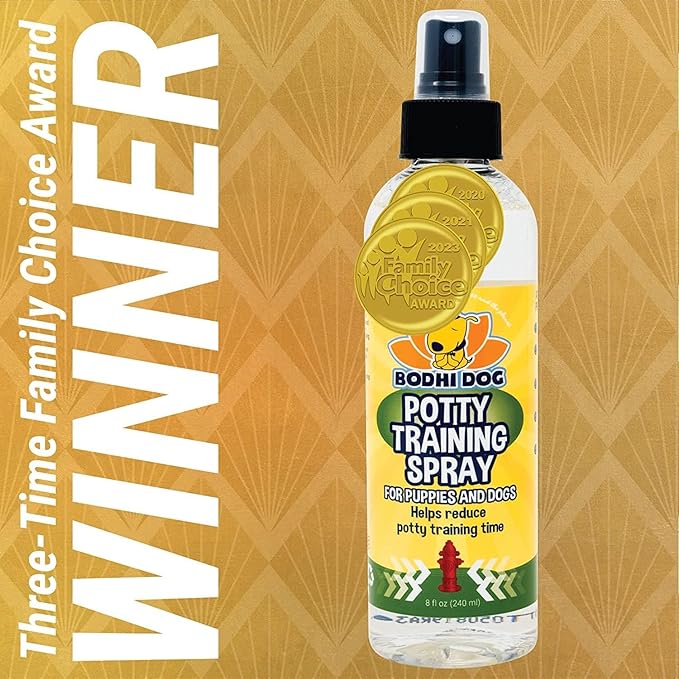 Bodhi Dog Potty Training Spray - Puppy & Dog Training Aid for Indoor & Outdoor Attractant Spray Use - Encourages Proper Dog Pee Here Habits - Safe for Pets & Home - Made in The USA (8 Fl Oz)