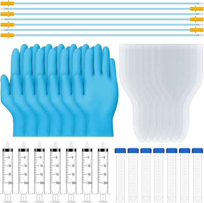 7 Set Large Capacity AI Artificial Insemination Kit for Dogs, AI Kits for Breeding Dogs, Dogs Breeding Supplies, Canine Breeding Kit, Artificial Insemination Kit for Pets (Large-15.75inch)