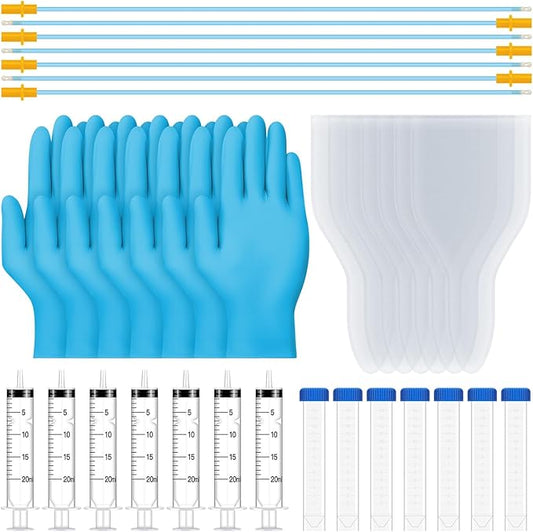 7 Set Large Capacity AI Artificial Insemination Kit for Dogs, AI Kits for Breeding Dogs, Dogs Breeding Supplies, Canine Breeding Kit, Artificial Insemination Kit for Pets (Large-15.75inch)