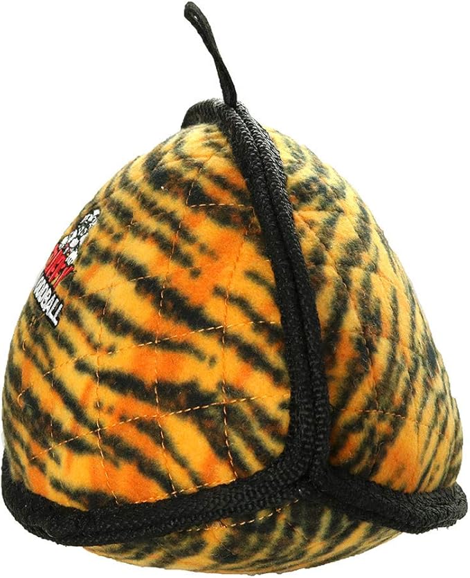 TUFFY - World's Tuffest Soft Dog Toy - MEGA -Multiple Layers. Made Durable, Strong & Tough. Interactive Play (Tug, Toss & Fetch). Machine Washable & Floats (Odd Ball Tiger, Large 2 Pack)