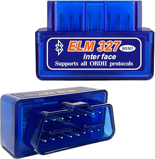 2 PCS ELM327 OBDⅡ Car Auto Diagnostic Scanner, Professional Auto Bluetooth Scan Tool Failure Detector, Mini Wireless Engine Fault Code Reader Diagnostic Tool for Most OBDII Vehicles
