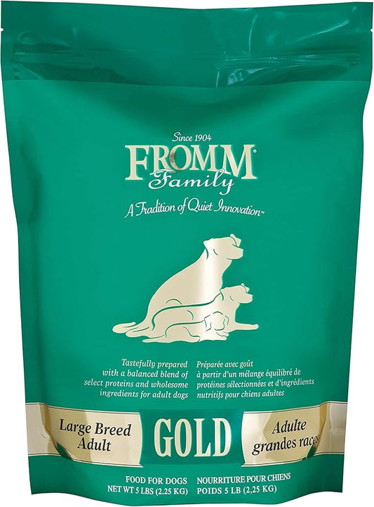 Fromm Large Breed Adult Gold Premium Dry Dog Food - Dry Adult Dog Food for Large Breeds - Chicken Recipe - 5 lb