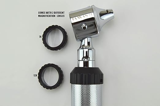 Otoscope ENT Diagnostic Set with Metal Adapter to USE Standard Disposable Speculum
