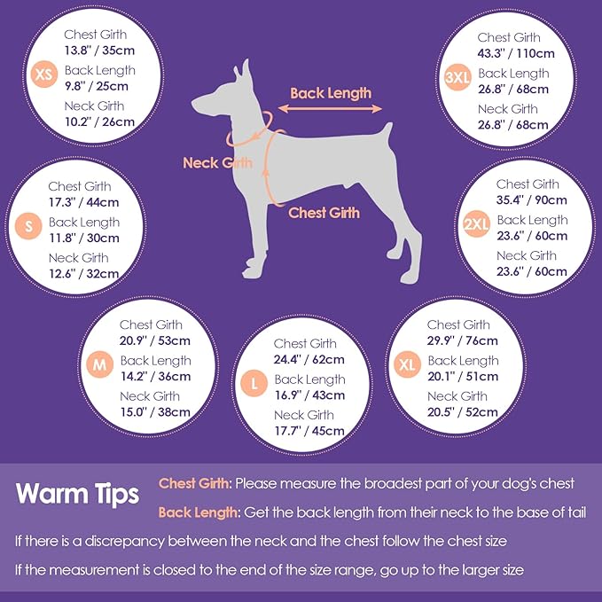 SUNFURA Dog Coat, Warm Dog Jacket with Harness Built in, Waterproof Pet Winter Coat Snowsuit with Zipper, Reflective Fleece Jacket for Extra Large Dogs, Weimaraner, Turquoise XXL